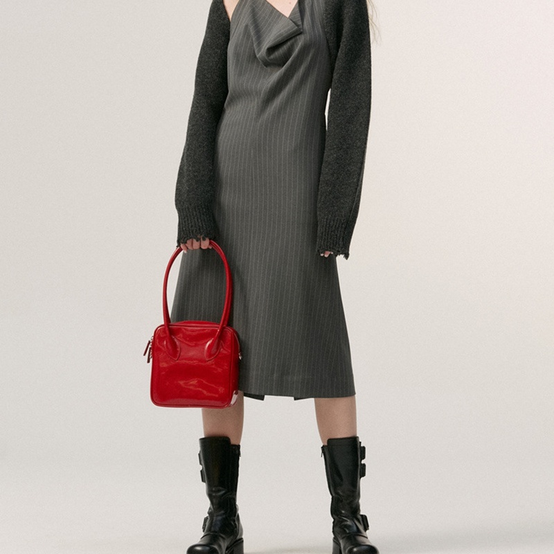 Túi đeo chéo IELGY hình vuông cỡ nhỏ thiết kế đơn giản dễ phối đồ thời trang cho nữ