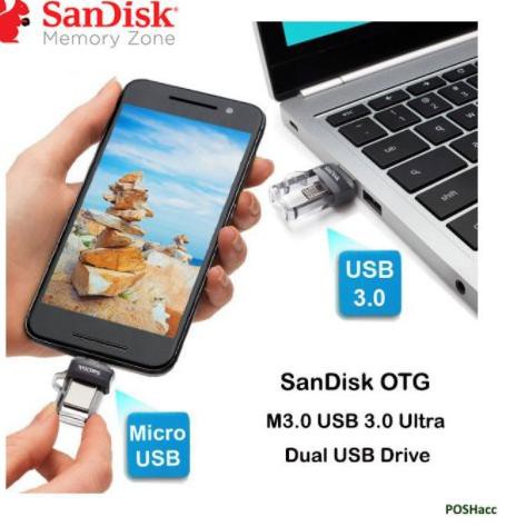 Thẻ Nhớ Sandisk Ultra Dual Drive M3.0 Otg 32gb 64gb 128gb Lên Đến 150mbps