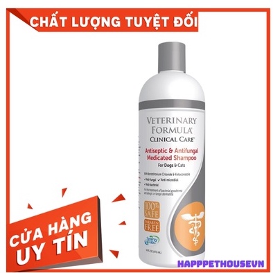 Sữa tắm Veterinary Formula Cam chuyên nấm ngứa viêm da rụng lông cho thú cưng chó mèo