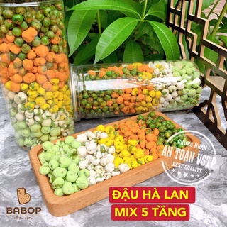 Đậu hà lan mix 5 tầng loai 1 lon pet 450gr