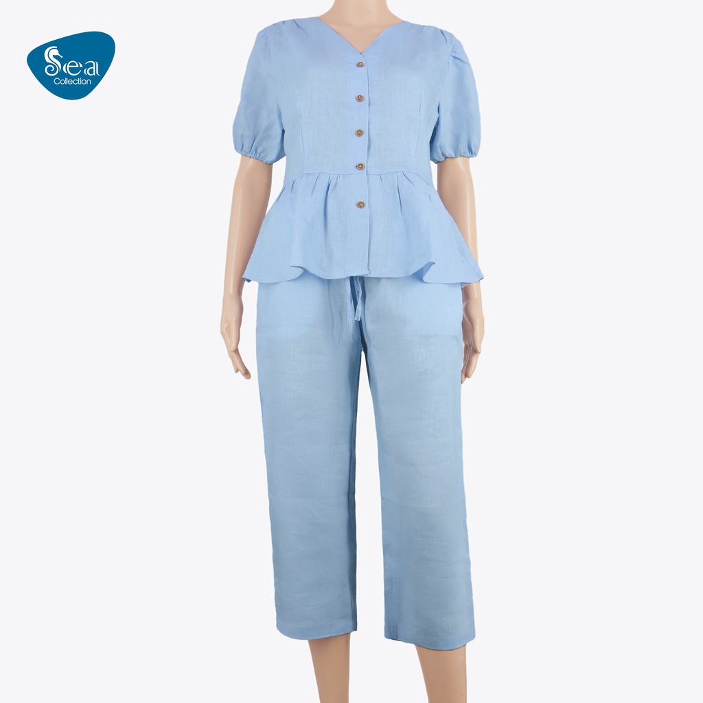 Set Bộ Áo Quần dài Linen Nữ Sea Collection 13513
