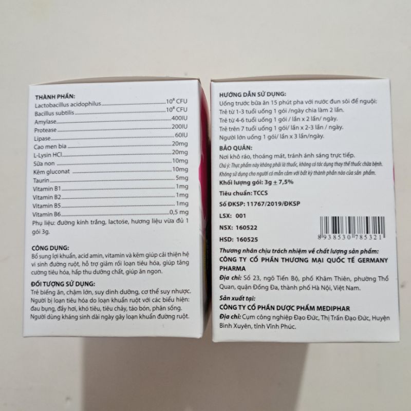 Biolactogold Sữa Non_Giúp cân bằng hệ sinh vật đường ruột, giảm rối loạn tiêu hóa, hấp thu dưỡng chất_Hộp 30 gói