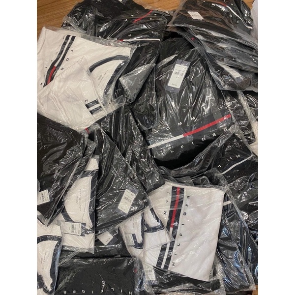 Áo thun Tommy Hilfiger Hàn Quốc Auth chính hãng hai màu trắng - đen có sẵn