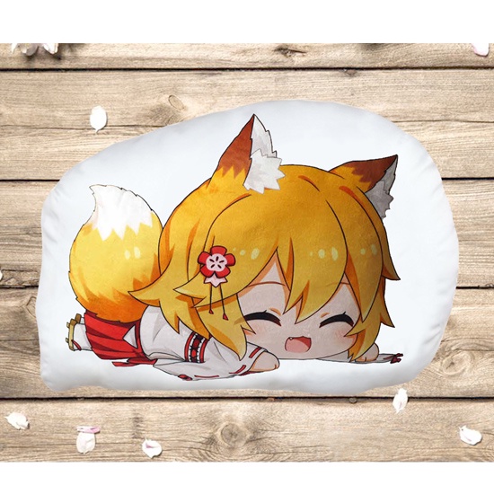 Gối Ôm, Gối ngủ anime Sewayaki Kitsune no Senko-san (Gối in hình 2 mặt, chất liệu vải nhung)