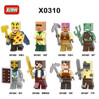 Mô hình lego nhân vật Minecraft minifigure