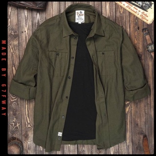 [By 67.FWAY☆] Sơ mi rêu bộ đội / Millitary Shirt Unisex
