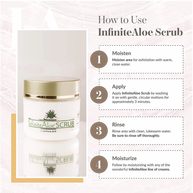 Kem Tẩy Tế Bào Chết Cho Da Mặt Infinite Aloe Scrub 118g