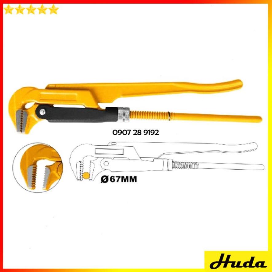 Mỏ lết 45 độ 90 độ đường kính kẹp 0-67mm Total Ingco công nghiệp nặng thép chịu nhiệt bền bỉ cứng cáp 1234