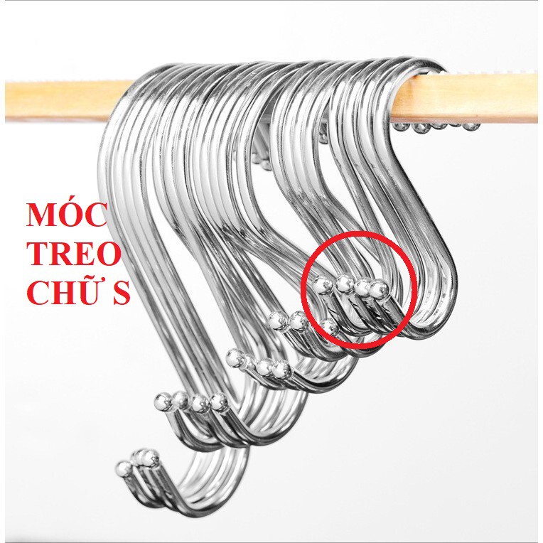 Móc treo đồ chữ S tiện dụng , Inox dày 4.2mm