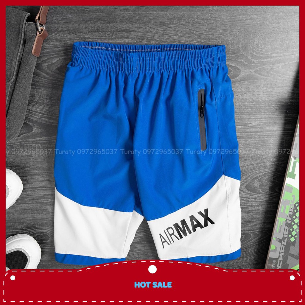 Quần Đùi Nam AirMax Mẫu Quần Short Nam Dáng Thể Thao Có Dây Rút Hàng Đẹp Co Giãn hungthinh.shop