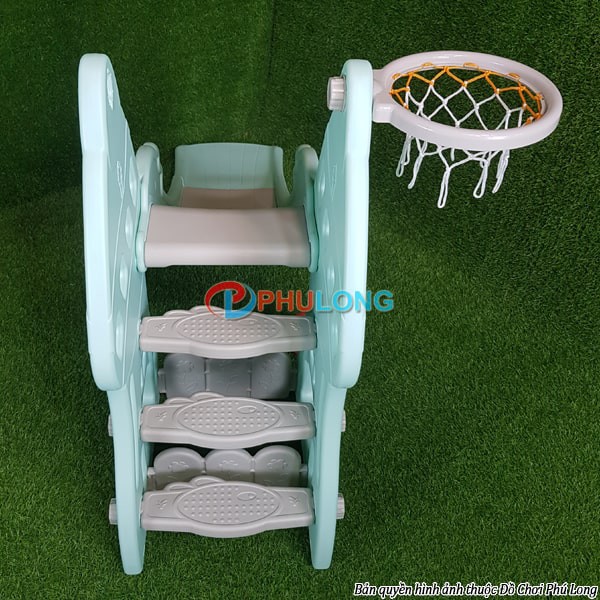 Bộ cầu trượt cho bé hình nấm, cầu tuột nhựa giá rẻ cho bé PL0628B