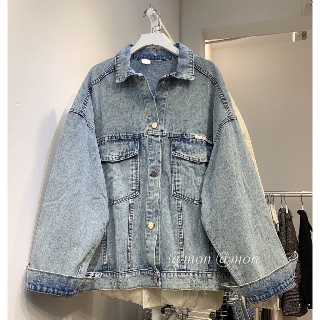 210684 Áo khoác jeans nữ - áo bò nữ ulzzang chất bò mềm freesize thời trang ulzzang