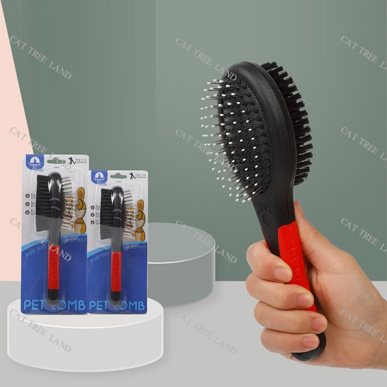 LƯỢC CHẢI LÔNG CHÓ MÈO, CÓ 2 MẶT, PHÙ HỢP VỚI NHIỂU LOẠI LÔNG