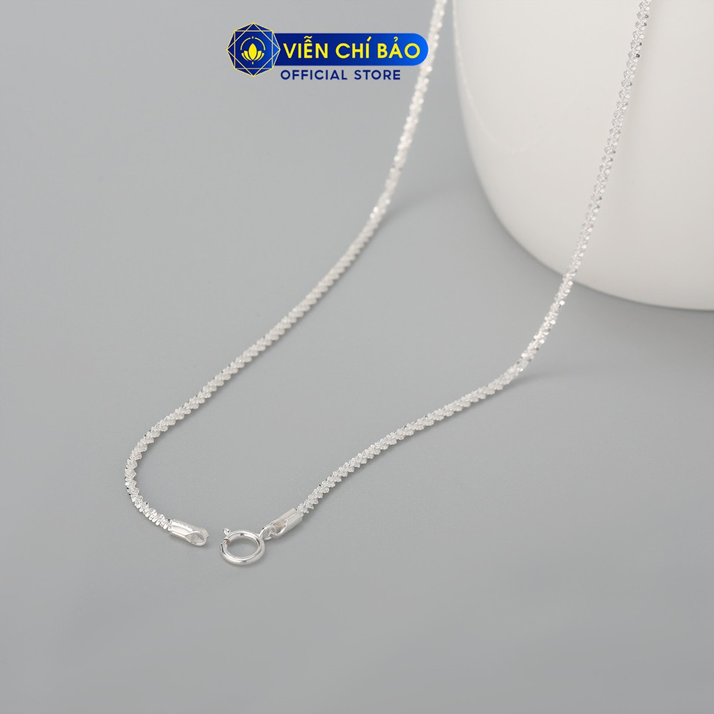 Dây chuyền bạc nữ xoắn chất liệu bạc 925 - Viễn Chí Bảo D400054