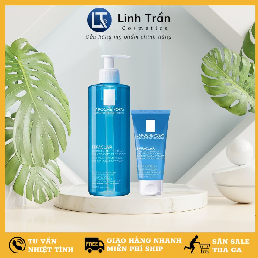 Sữa Rửa Mặt La Roche Posay, Cho Da Dầu Mụn Nhạy Cảm Dưỡng Sáng Da Làm Mềm Da Sạch Sâu Se Khít Lỗ Chân Lông