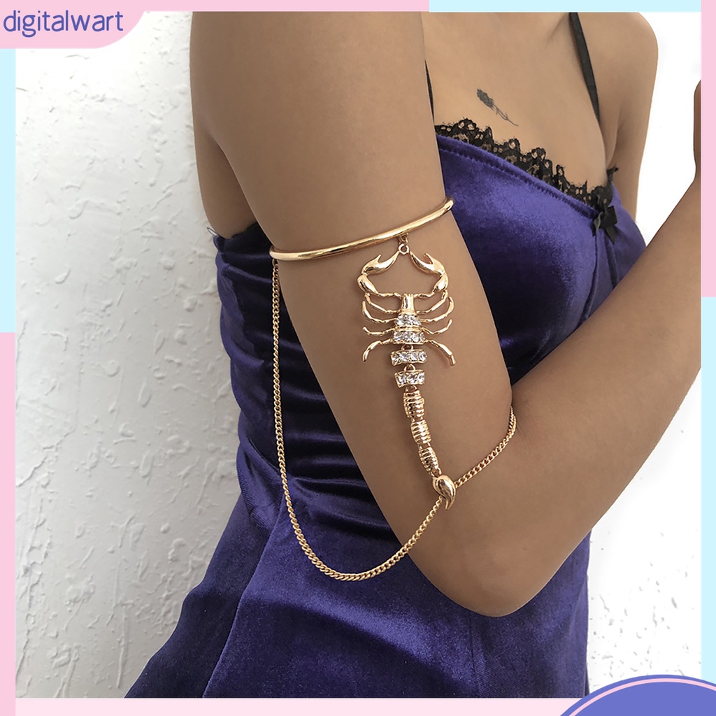 {digitalwart} Vòng Đeo Cánh Tay Dạng Trên Hình Bọ Cạp Gothic Lâu Trôi Sáng Lấp Lánh Dành Cho Câu Lạc Bộ Câu Lạc