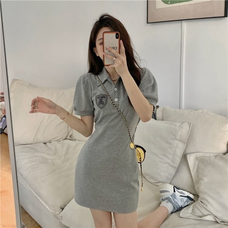 Đầm Ngắn Cổ Polo Thời Trang Mùa Hè 2022 Cho Nữ