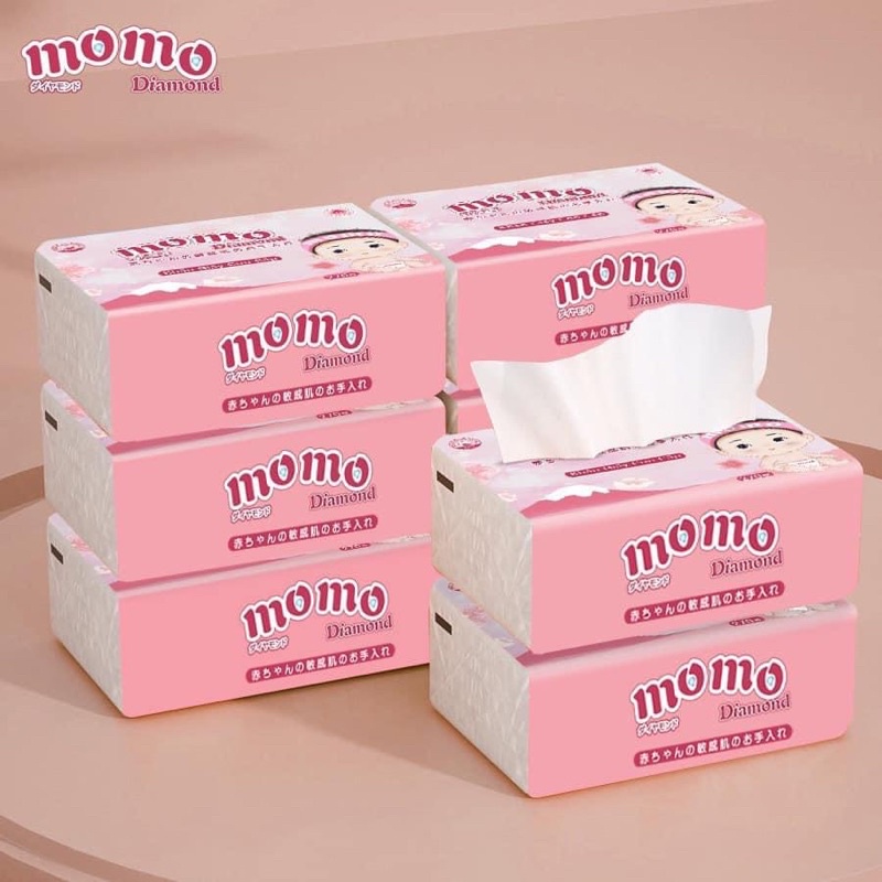 Khăn giấy ăn Momo diamond