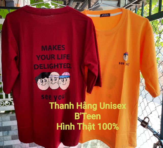 Áo thun tay lỡ [ % Hình Thật ] Unisex See You...