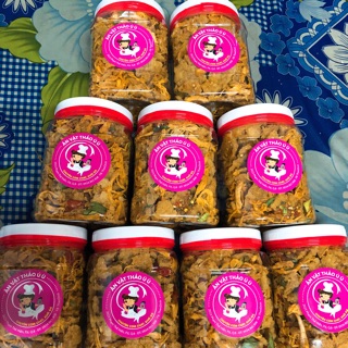 2 hộp cơm cháy lắc khô gà