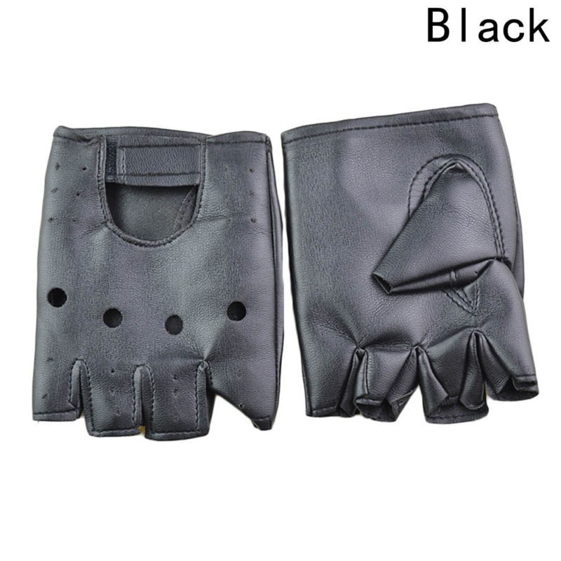 Găng Tay Vải Da Hở Ngón Cho Nam