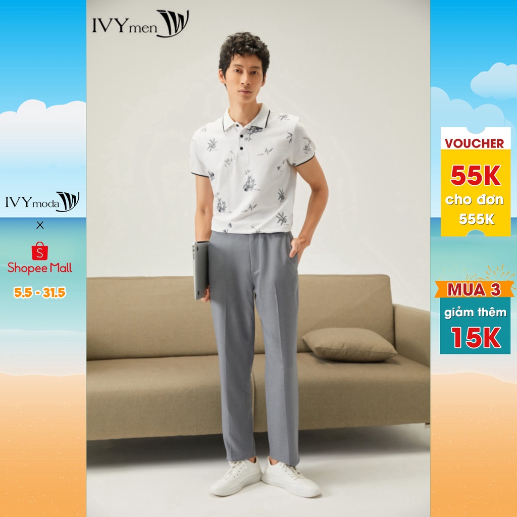 [NHẬP WABRTL5 GIẢM 10% TỐI ĐA 50K ĐH 250K ]Quần dài nam dáng Slim IVY moda MS 22E3011