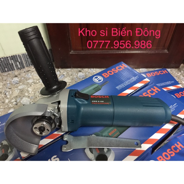 Máy mài BOSH 6-100 loại 1 670W chuyên dùng để mài cắt sắt, tường, gỗ, tôn , đánh bóng inox,....