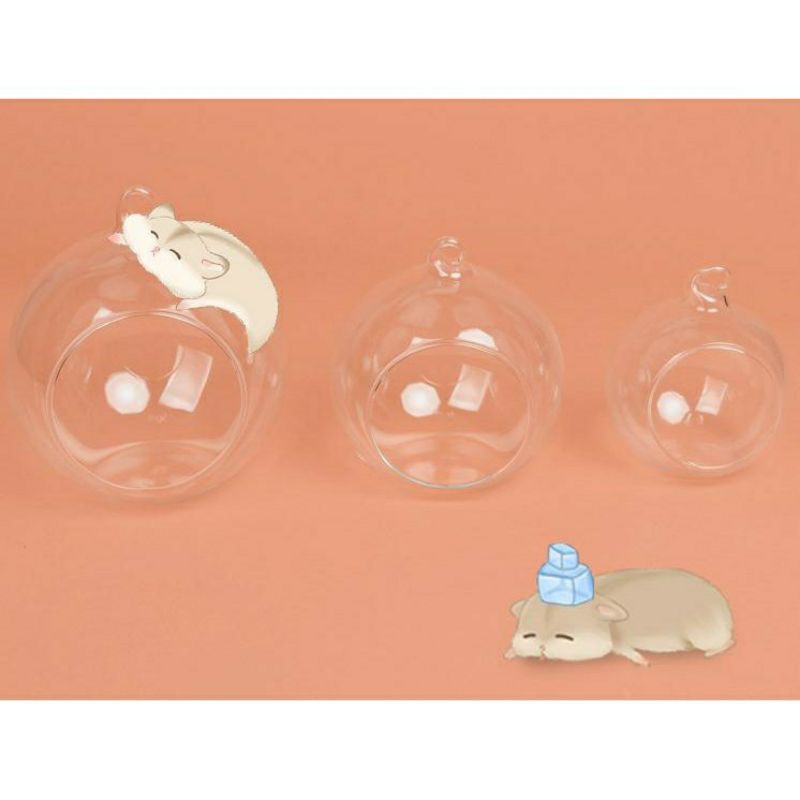 Nhà ngủ thủy tinh treo lồng Hamster(Nowship,Grap)