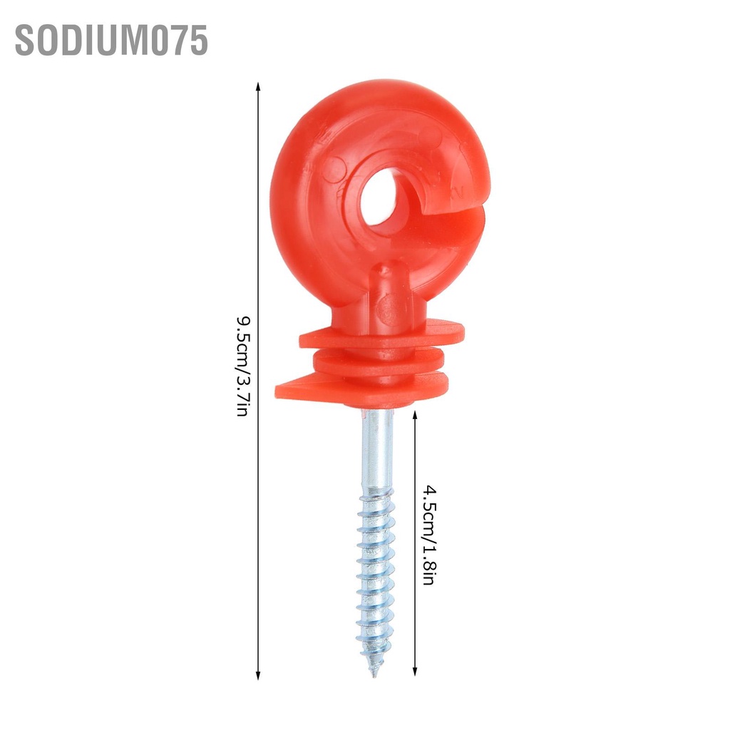 Có thể bán buôn Set 50 Hàng Rào Điện Bằng Nhựa Và Thép Cách Điện Chống Mưa Chống Nắng sodium075 Hàng giao ngay