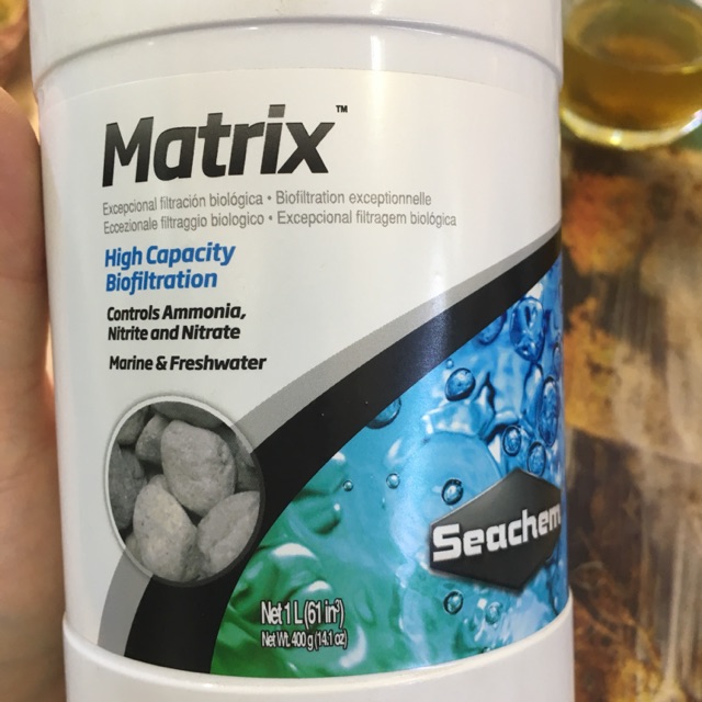 Seachem Matrix - Vật liệu lọc cao cấp cho bể cá (hộp nguyên 1 lit)