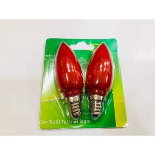 Combo 2 bóng đèn led trái ớt , led bàn thờ cà na