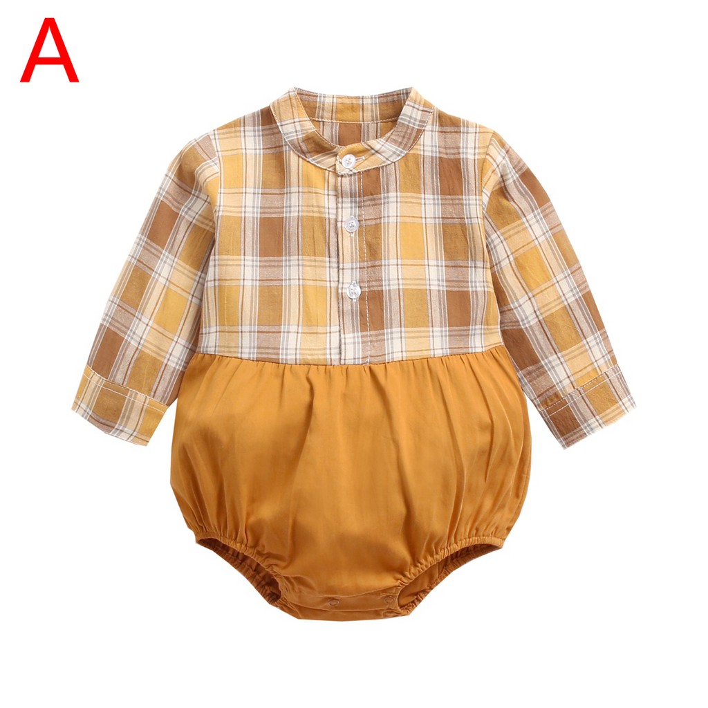 Áo Liền Thân Sanlutoz Tay Dài Họa Tiết Kẻ Sọc Thời Trang Dành Cho Bé Trai