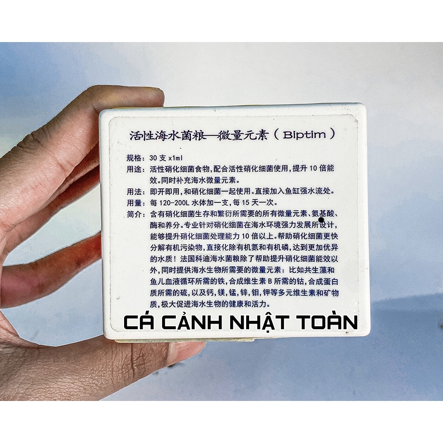 BIOPTIM PRODIBIO VI SINH, VI KHUẨN QUANG HỢP CHO BỂ CÁ CẢNH (1 ỐNG LẺ)