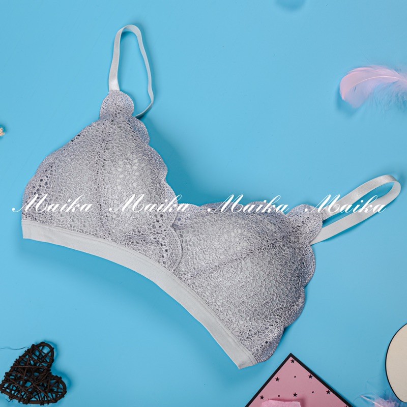 Áo lót ren su baby hoa đào xuất nhật không gọng , đệm mỏng nâng ngực phụ kiện thời trang  MAIKA | BigBuy360 - bigbuy360.vn