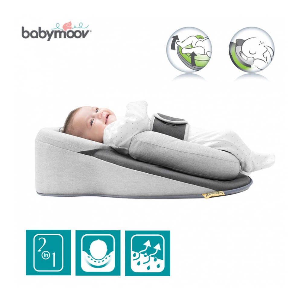Đệm Ngủ Đúng Tư Thế Chống Trào Ngược Có Đai BabyMoov Plus