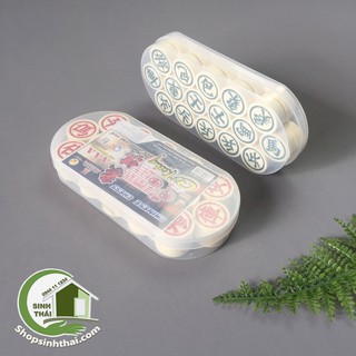 Hộp cờ tướng hình oval 20x14x10cm