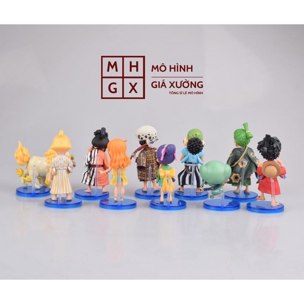 Mô hình One Piece Luffy Zoro Sanji Nami Choper Usopp Law Kin'emon Sư Tử vàng Otama ở wano quốc figure mô hình anime