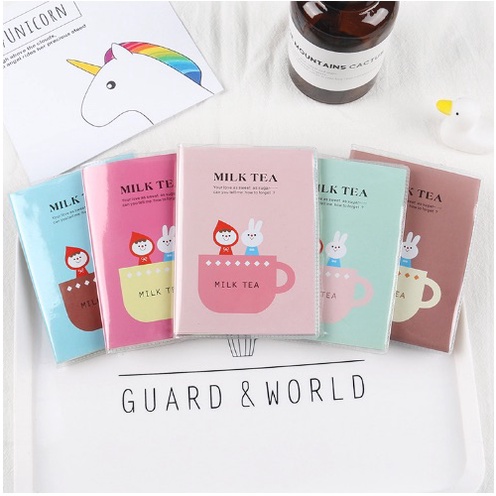 Sổ tay bìa nhựa Milk Tea Sổ Mini sổ ghi chép cute dễ thương tiện dụng giá rẻ