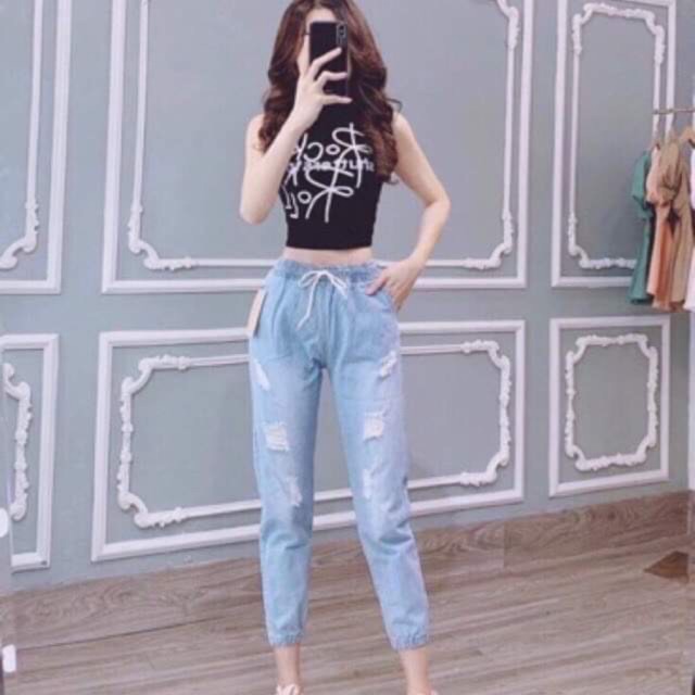 BAGGY CẠP CHUN RÁCH CỰC HOT