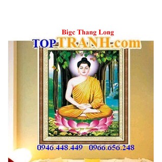 tranh thêu chữ thập Phật Thích Ca Mâu Ni A1131 ( chưa thêu)