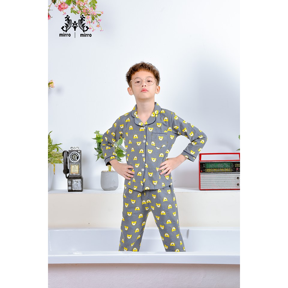 bô đồ Pijama bé trai cotton 4-12 tuổi