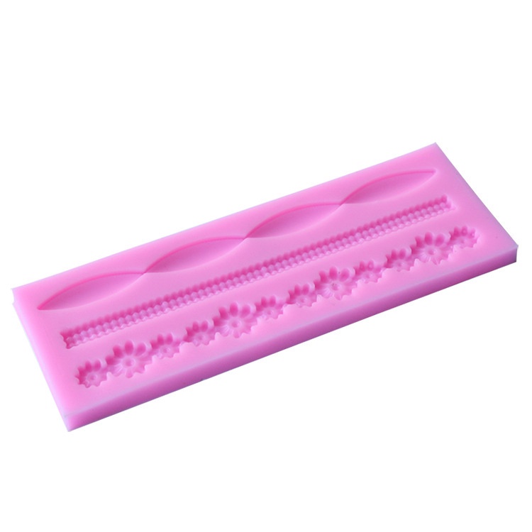SG - Khuôn silicon dây hoa 4d viền bánh làm kẹo đường socola fondant trang trí bánh