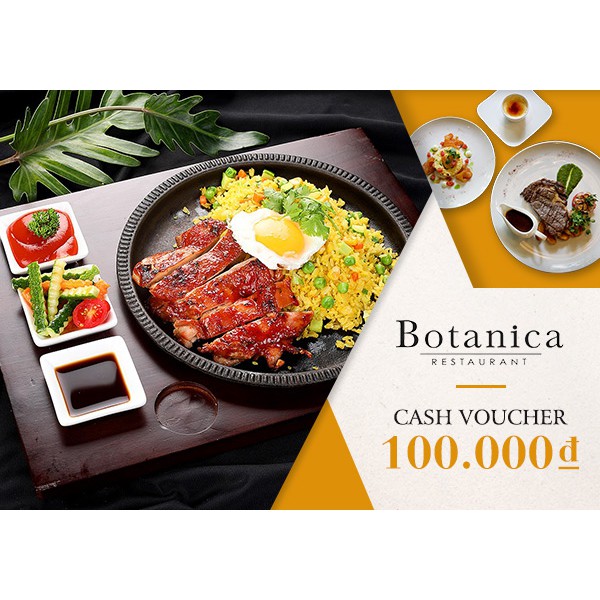 Hà Nội [Voucher] - Phiếu quà tặng Nhà hàng Botanica 100K