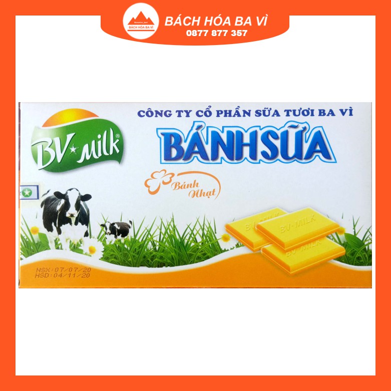 [Đặc Sản Ba Vì] Bánh Sữa Nhạt BVMILK 180g