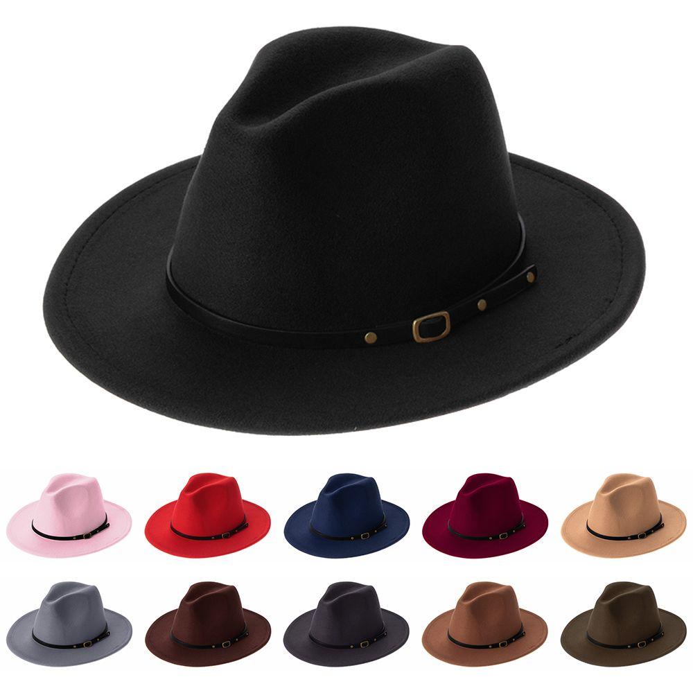 Nón Fedora Vải Nỉ Vành Rộng Vintage