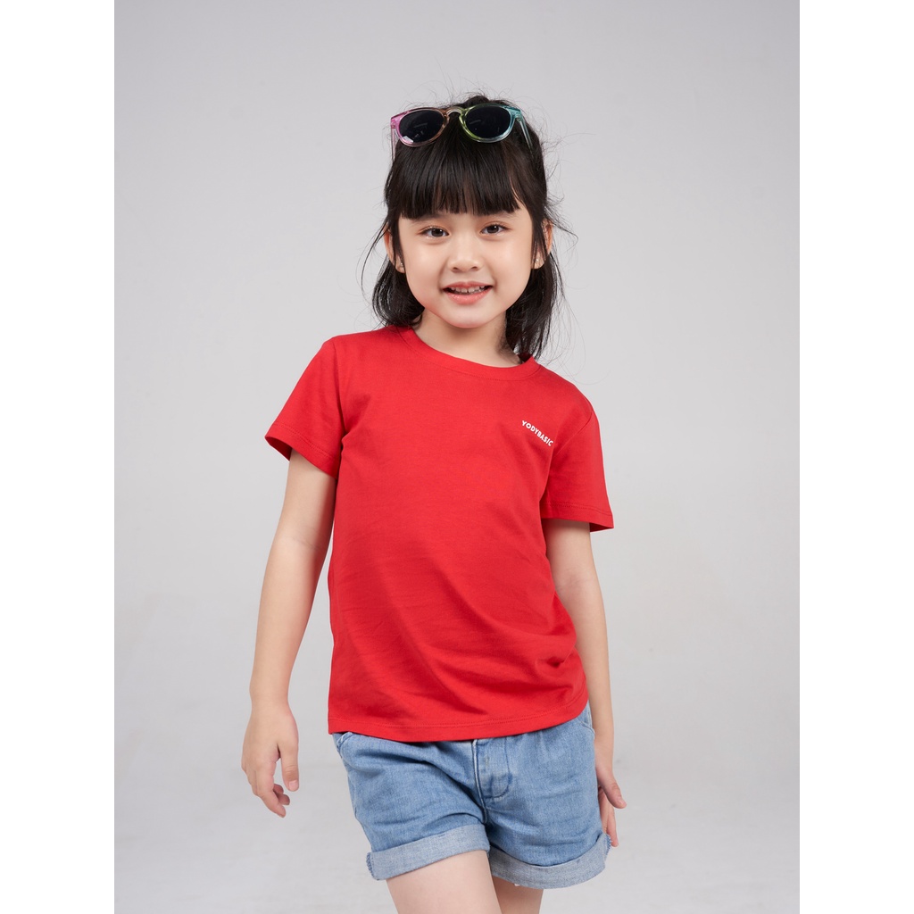Áo thun trẻ em YODY cộc tay mềm mịn co dãn thấm hút mồ hôi TSK5193