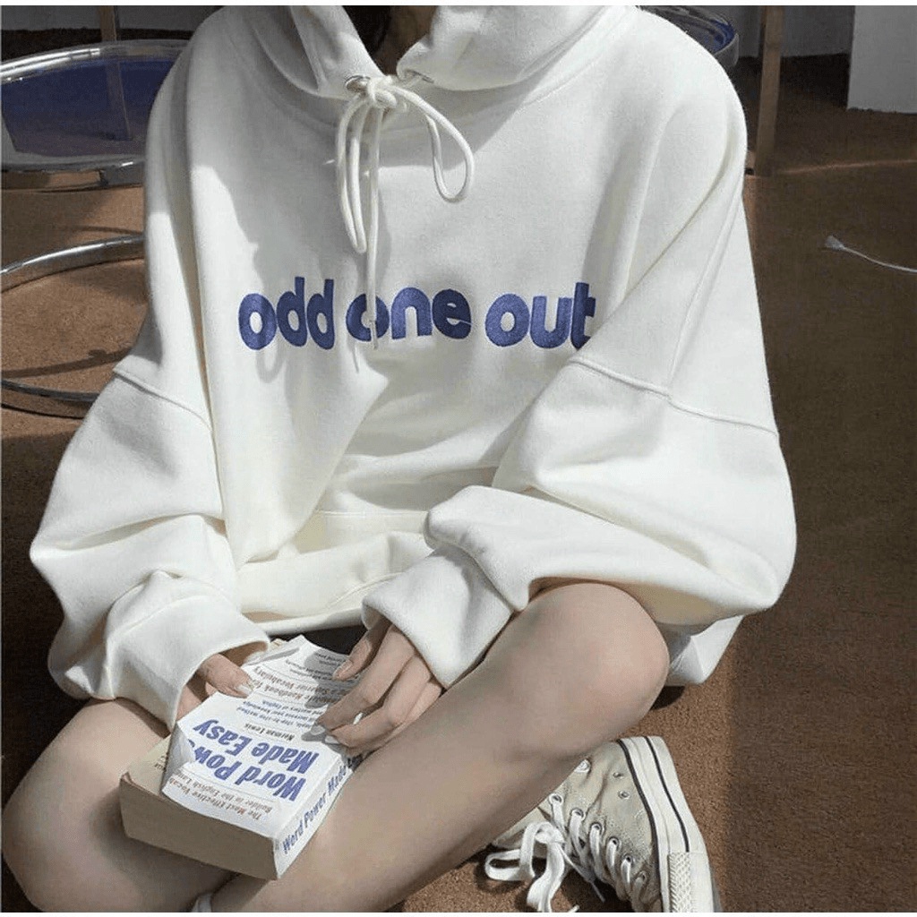 Áo Hoodies Nữ Chui Đầu Có Nón Tay Phống Logo In Sịn Sò Form Rộng Che Nắng Tốt Phù Hợp Đi Học, Đi Chơi, Du Lịch [NEW UNIS