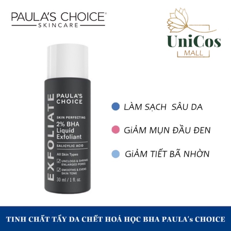Tẩy tế bào chết Paulas Choice 2% BHA-Paula's Choice Skin Perfecting 2%BHA Liquid