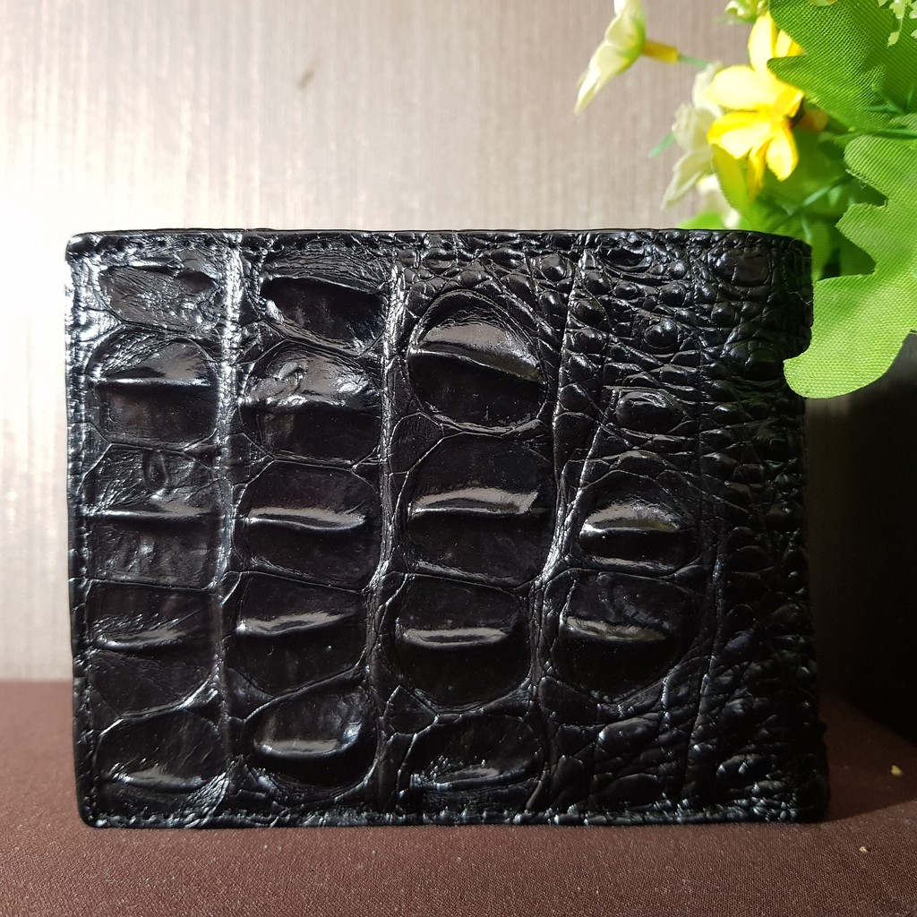 Ví Cá Sấu Gù To 2 Mặt | Ví Nam Cá Sấu Dáng Ngang |Màu Đen , Nâu Cafe | Đẳng Cấp Phái Mạnh | Bảo Hành 24 Tháng