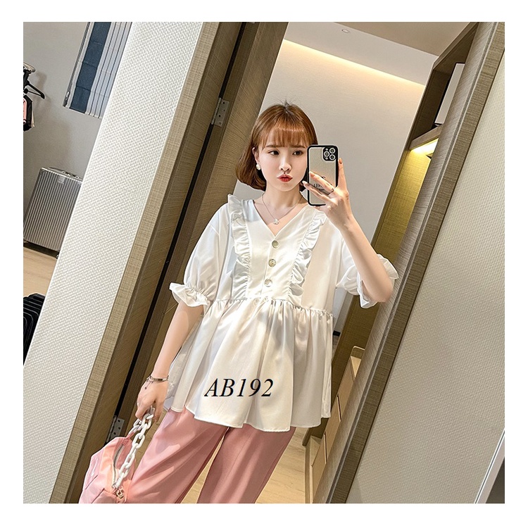 Áo Bầu Xinh Sơ Mi Bầu Xinh Ab192